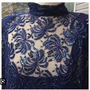 Women’s Vintage I. MAGNIN CREATIVE CREATIONS Sequin Evening Gown Sz 2X